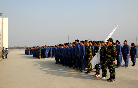 GA黄金甲2011年新员工军训落下帷幕