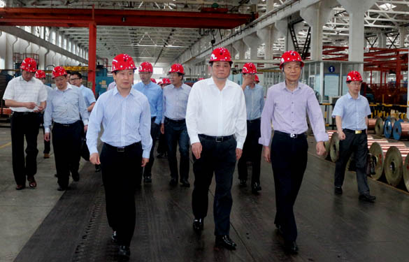 常州市委常委、常务副市长韩九云来GA黄金甲电缆调研