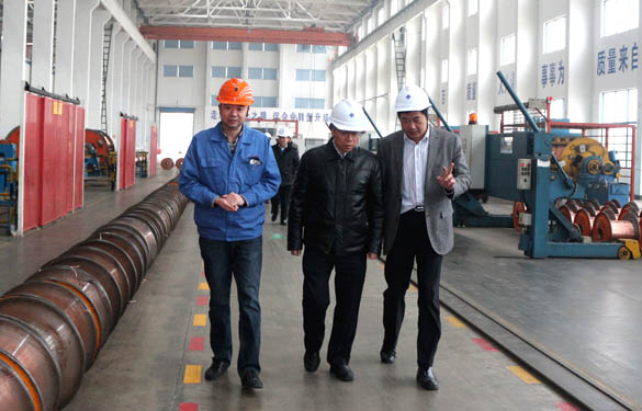 江苏省经信委副主任周毅彪来GA黄金甲电缆调研