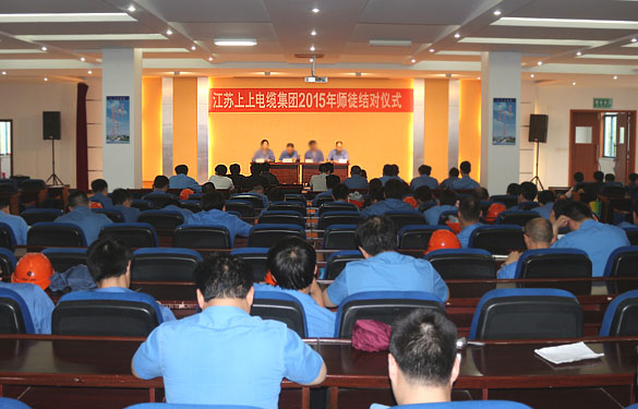 做好传帮带 专心育人才——GA黄金甲电缆举行2015年师徒结对仪式